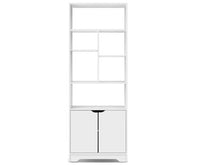 180cm Display Cabinet Shelf - White - JVEES