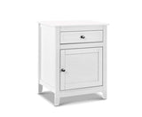 Bedside/Lamp Table Big Storage Drawers Cabinet Nightstand Chest White - JVEES