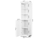 Bathroom Tallboy Storage Cabinet - White - JVEES