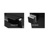 177cm TV Cabinet Entertainment Unit Stand RGB LED Gloss Black - JVEES