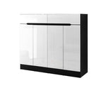 High Gloss Shoe Cabinet Storage Cupboard Drawer - JVEES