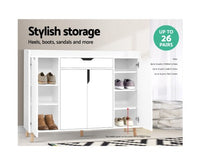 Cabinet Shoes Storage Rack 120cm Organiser White - JVEES