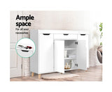 Cabinet Shoes Storage Rack 120cm Organiser White - JVEES