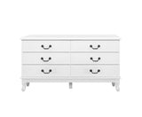 Chest of Drawers Dresser Table Lowboy Storage Cabinet White - JVEES