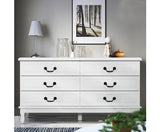 Chest of Drawers Dresser Table Lowboy Storage Cabinet White - JVEES