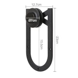 Cross Design Sliding Barn Door Hardware Track Set Powder Coat Steel Black - 2M - JVEES