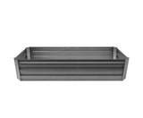 Galvanised Raised Garden Bed Aluminium - Dark Grey x 2 - JVEES