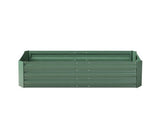 Galvanised Raised Garden Bed - 150x90x30cm - Aluminium Green x 2 - JVEES
