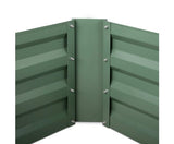 Galvanised Raised Garden Bed - 150x90x30cm - Aluminium Green x 2 - JVEES