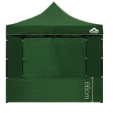 3x3 Pop Up Gazebo Hut with Sandbags Green - JVEES