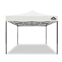 3x3 Pop Up Gazebo Hut with Sandbags White - JVEES