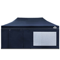 3x6 Pop Up Gazebo Hut with Sandbags Navy - JVEES