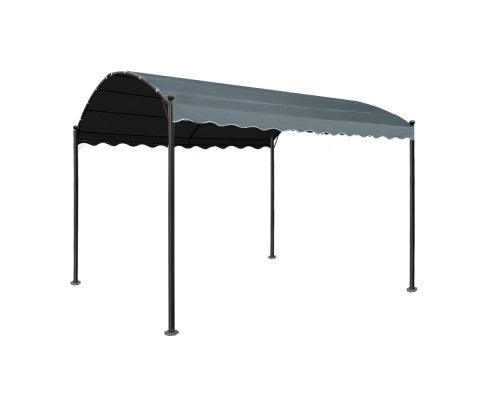 4x3m Iron Art Gazebo - Grey - JVEES