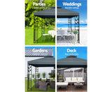 3x3m Iron Art Gazebo - JVEES