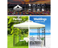 3x3m Gazebo Iron Art Canopy - JVEES