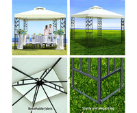 3x3m Gazebo Iron Art Canopy - JVEES