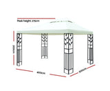 4x3m Gazebo Iron Art Canopy - JVEES