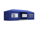 3x9m Gazebo Party Marquee 6 Panels - Blue - JVEES