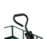 Mesh Garden Steel Cart - Green - JVEES