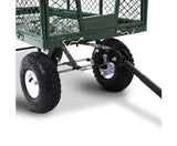 Mesh Garden Steel Cart - Green - JVEES