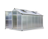 3.62x1.9M Polycarbonate Aluminium Greenhouse - JVEES