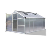 3.6 x 2.5M Polycarbonate Aluminium Green House - JVEES