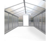 Aluminium Greenhouse Garden Shed Polycarbonate 3.6x2.5M