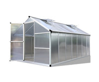 4.2 x 2.5M Polycarbonate Aluminium Green House - JVEES