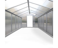 4.2 x 2.5M Polycarbonate Aluminium Green House - JVEES