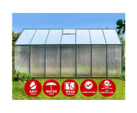 Aluminium Greenhouse Green House Garden Polycarbonate 4.43X2.44M