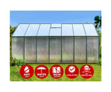 Aluminium Greenhouse Green House Garden Polycarbonate 4.43X2.44M