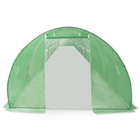 12x3m Polytunnel Greenhouse Steel Frame - Green