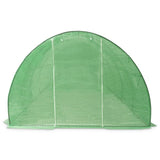 12x3m Polytunnel Greenhouse Steel Frame - Green