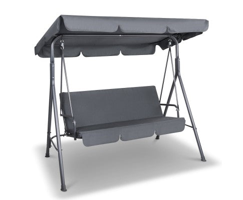 Swing Chair with Canopy - Grey - JVEES