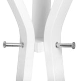 Wooden Coat Rack Clothes Stand Hanger White - JVEES