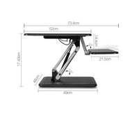 Height Adjustable Standing Desk Black - JVEES