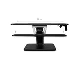 Height Adjustable Standing Desk Black - JVEES