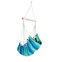 Hammock Swing Chair w/ Cushion Blue Green - JVEES