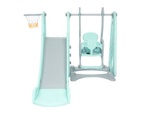 Kids Slide Swing Outdoor Indoor Playground Basketball Hoop - JVEES