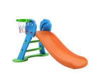 Toddler Kids Slide with Basketball Hoop Outdoor/Indoor - JVEES
