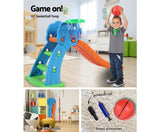 Toddler Kids Slide with Basketball Hoop Outdoor/Indoor - JVEES