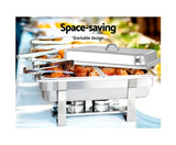 9L Bain Marie Chafing Dish 4.5Lx2 Stainless Steel - JVEES