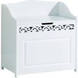 Lure Floor Hamper in WHITE