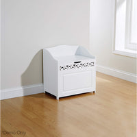 Lure Floor Hamper in WHITE - JVEES