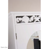 Coastal Mirrored Wall Cabinet in WHITE - JVEES