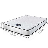 High Density Foam Pocket Spring Mattress 21cm Double - JVEES