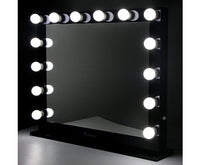 Make Up Mirror Frame with LED Lights 65x80cm Black - JVEES