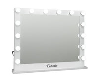 Make Up Mirror Frame with LED Lights 65x80cm White - JVEES