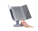 LED Tri-Fold Make Up Mirror - JVEES