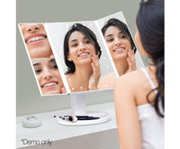 LED Tri-Fold Make Up Mirror - JVEES